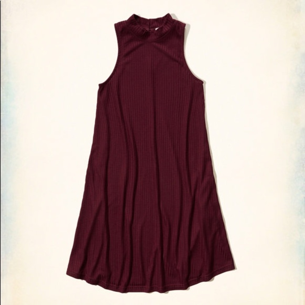 Burgundy dress